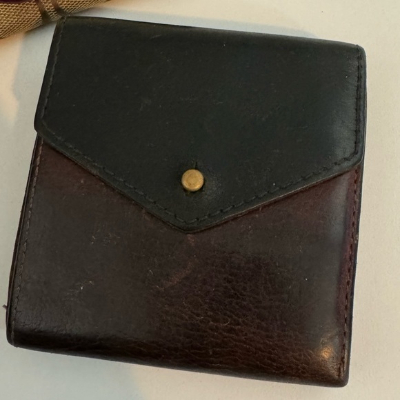 Madewell Handbags - Madewell leather colorblock envelope wallet